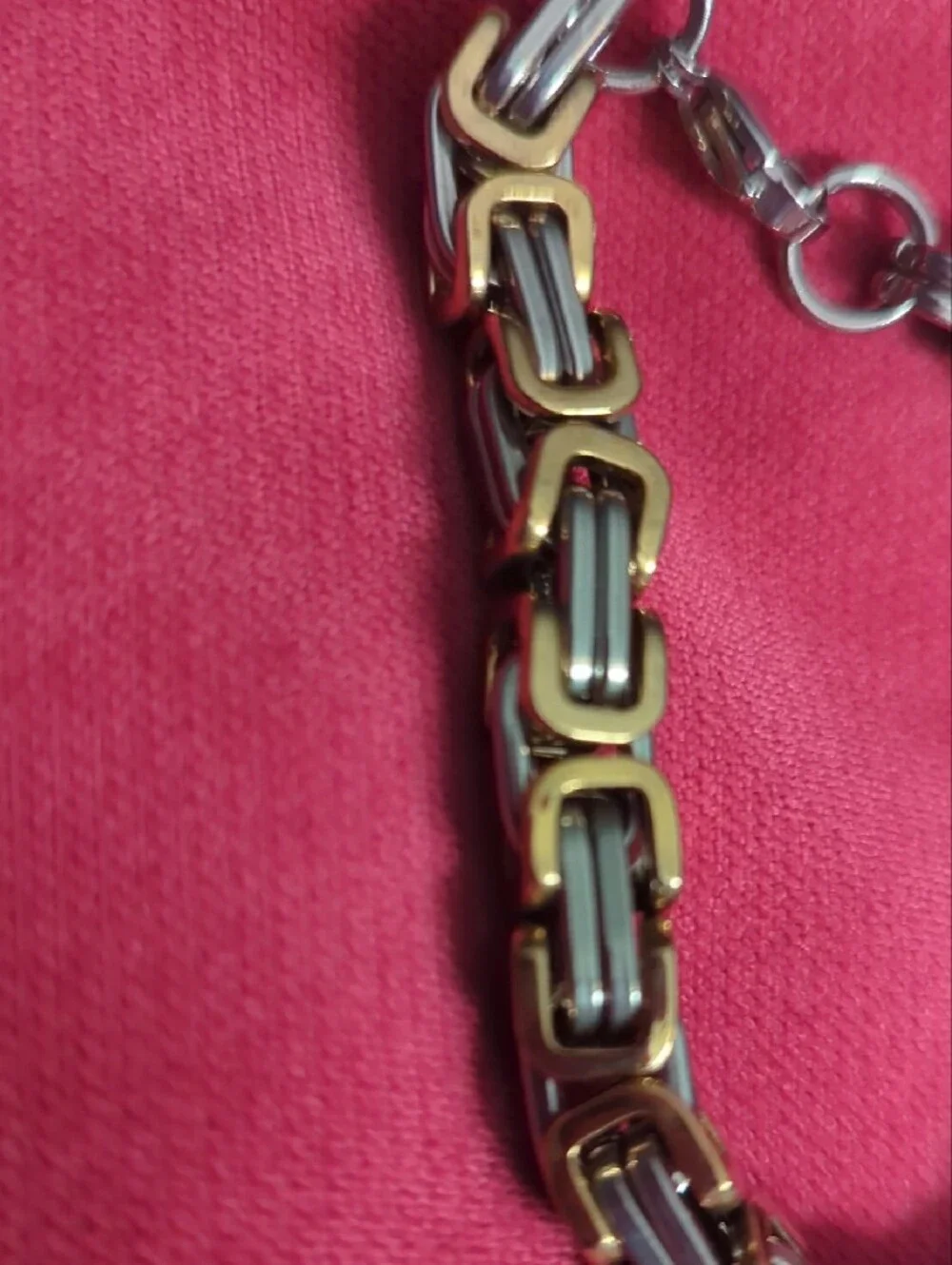 Two-Tone Chain Link Bracelet - Gold & Silver